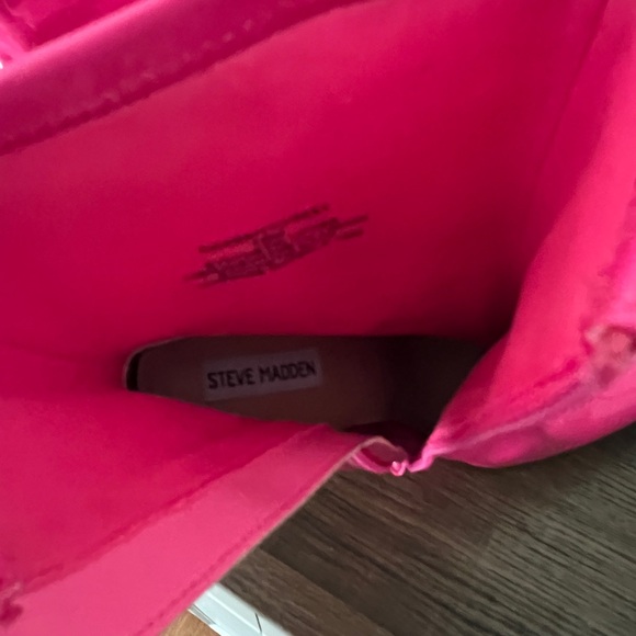 Steve Madden Hot Pink Heeled Boots - Picture 6 of 8